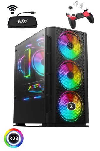 Zeiron ESC X55 Harici GeForce GT 740 Intel Core i7 860 16 GB Ram 256 GB SSD Tower FreeDos Masaüstü Bilgisayar