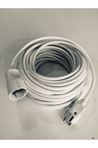 Anzeygrup 1'li500 W Kalın Topraklı 1'li 25 m Uzatma Kablolu Priz Beyaz