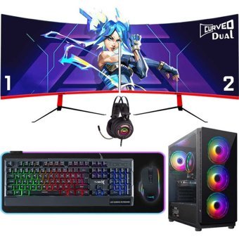 Turbox TX4010 Harici Radeon RX 550 AMD Ryzen 5 5500 16 GB Ram 512 GB SSD Tower FreeDos 23.6 inç Monitörlü Masaüstü Bilgisayar