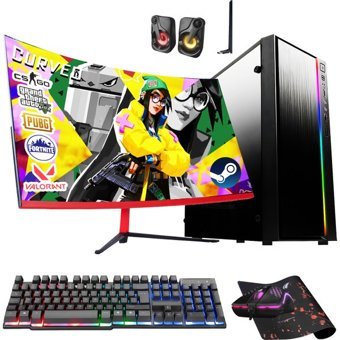 Ramtech RK-109 Harici GeForce RTX 3060 Ti Intel Core i5 3470 16 GB Ram 256 GB + 500 GB SSD Tower FreeDos 23.8 inç Monitörlü Masaüstü Bilgisayar
