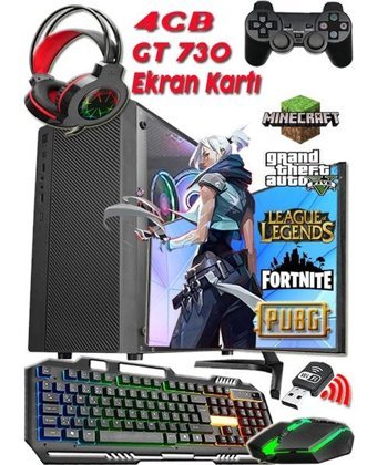 Warbox JETT Pro Harici GeForce GT 730 Intel Core i5 2400 8 GB Ram 250 GB HDD + 128 GB SSD Tower FreeDos 19.5 inç Monitörlü Masaüstü Bilgisayar