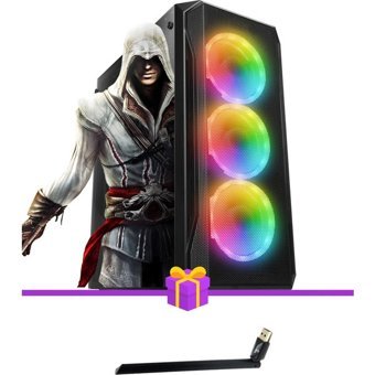Ramtech HARRY Harici GeForce RTX 4060 AMD Ryzen 5 5500 16 GB Ram 512 GB SSD Tower FreeDos Masaüstü Bilgisayar