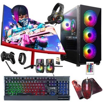 Turbox TX5268 Harici GeForce RTX 3060 Ti Intel Core i5 9400F 16 GB Ram 512 GB SSD Tower FreeDos 23.6 inç Monitörlü Masaüstü Bilgisayar