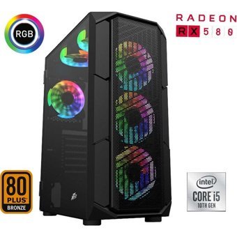 Xaser XSR453 Harici GeForce RTX 3060 Ti Intel Core i5 10400F 16 GB Ram 256 GB SSD Tower FreeDos Masaüstü Bilgisayar