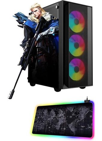 Ramtech LOKİ X120 Harici Radeon RX 550 Intel Core i5 11400F 16 GB Ram 480 GB SSD Tower FreeDos Masaüstü Bilgisayar
