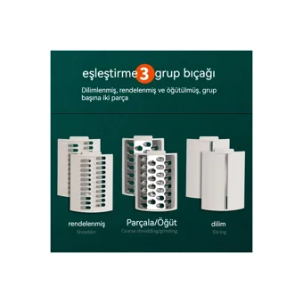 Bai Jiaying Kollu Çelik 3 Parça Çok Fonksiyonlu Gri Rende Seti