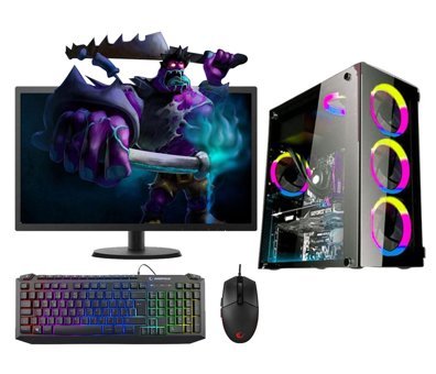 Zeiron RAİDER A570 Harici Radeon R5 220 AMD Ryzen 5 650 8 GB Ram 500 GB HDD SSD Tower FreeDos 21.5 inç Monitörlü Masaüstü Bilgisayar