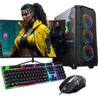 Rogame RKT660099 Harici GeForce GTX 1650 Intel Core i5 10400 8 GB Ram 120 GB + 1 TB SSD Tower FreeDos 24 inç Monitörlü Masaüstü Bilgisayar