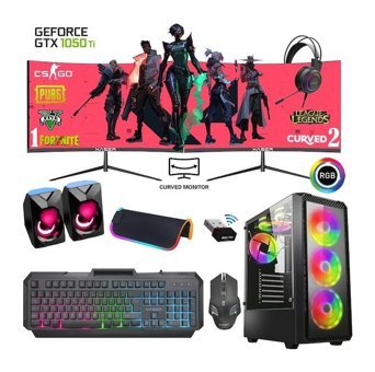 Xaser XSR541 Harici GeForce GTX 1050 Ti Intel Core i5 4440 16 GB Ram 256 GB SSD Tower FreeDos 24 inç Monitörlü Masaüstü Bilgisayar