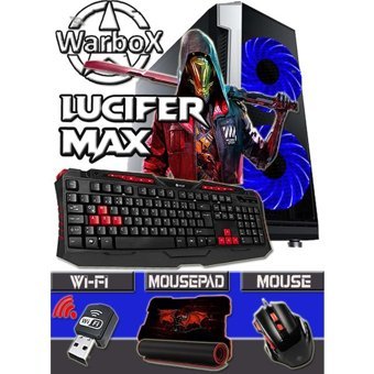 Warbox LUCİFER MAX Harici Radeon R7 240 Intel Core i5 650 8 GB Ram 250 GB HDD + 256 GB SSD Tower FreeDos Masaüstü Bilgisayar