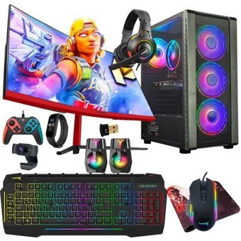Turbox TX5427 Harici GeForce GTX 1050 Ti Intel Core i5 6400 16 GB Ram 512 GB SSD Tower FreeDos 23.6 inç Monitörlü Masaüstü Bilgisayar