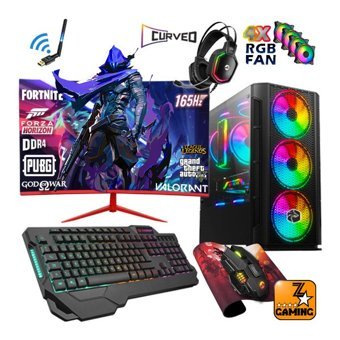 Zeiron ICARİS X15 Harici GeForce RTX 3060 AMD Ryzen 5 3600 32 GB Ram 256 GB + 1 TB SSD Tower FreeDos 23.8 inç Monitörlü Masaüstü Bilgisayar