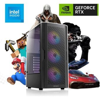 Vizyon Bilgisayar VİZY10 DG4060TI Harici GeForce RTX 3060 Ti Intel Core i5 13400F 16 GB Ram DDR5 512 GB SSD Tower FreeDos Masaüstü Bilgisayar