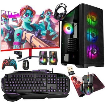 Turbox OMBRİX Harici Radeon RX 560 Intel Core i7 6700 16 GB Ram DDR4 1 TB SSD Tower FreeDos 27 inç Monitörlü Masaüstü Bilgisayar