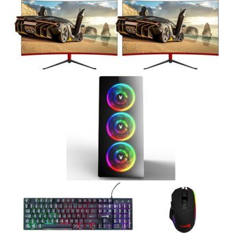 Oleas GM259 Harici GeForce GTX 1050 Ti Intel Core i5 6500 16 GB Ram 256 GB SSD Tower FreeDos 23.6 inç Monitörlü Masaüstü Bilgisayar