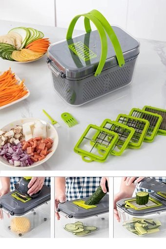 Liva More Multi Fonksiyonel Hazneli Plastik 25 Parça Rende Seti