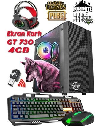 Warbox YORU MAX Harici GeForce GT 730 Intel Core i5 2400 8 GB Ram 256 GB SSD Tower FreeDos Masaüstü Bilgisayar