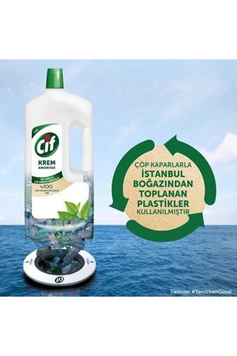 Cif Krem Amonyaklı Yüzey Temizleyici 4x1.5 lt