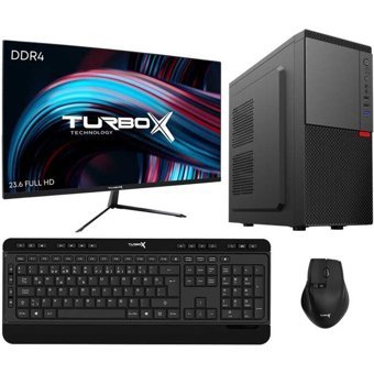 Turbox TX5090 Harici GeForce RTX 3060 Ti Intel Core i7 14700 16 GB Ram DDR4 1 TB SSD Tower FreeDos 23.6 inç Monitörlü Masaüstü Bilgisayar