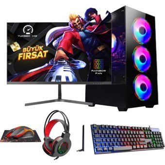 Ramtech DG-İ5-900 Plus Harici GeForce GT 730 Intel Core i5 9400F 4 GB Ram 480 GB SSD Tower FreeDos 24 inç Monitörlü Masaüstü Bilgisayar