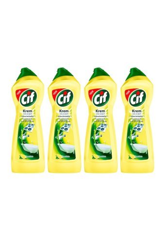 Cif Krem Limon Kokulu Yüzey Temizleyici 4x750 ml