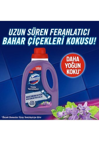 Domestos Bahar Çiçekleri Kokulu Yüzey Temizleyici 3x1.5 lt