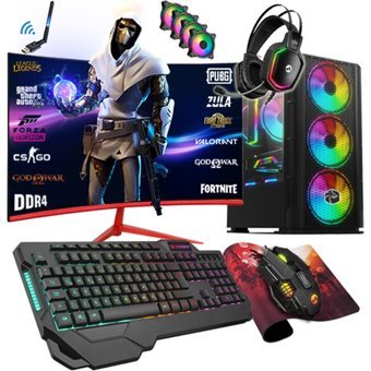Zeiron DRX30 Harici GeForce GTX 1650 AMD Ryzen 5 3600 32 GB Ram 3 TB HDD + 512 GB SSD Tower FreeDos 23.8 inç Monitörlü Masaüstü Bilgisayar