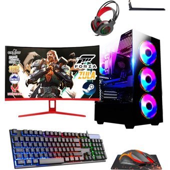 Ramtech RK111 Harici Radeon RX 550 AMD Ryzen 5 3600 32 GB Ram 512 GB SSD Tower Windows 11 Pro 23.8 inç Monitörlü Masaüstü Bilgisayar