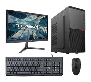 Turbox TX5050 Harici Radeon R5 230 Intel Core i5 9400F 8 GB Ram 256 GB SSD Tower FreeDos 19.5 inç Monitörlü Masaüstü Bilgisayar