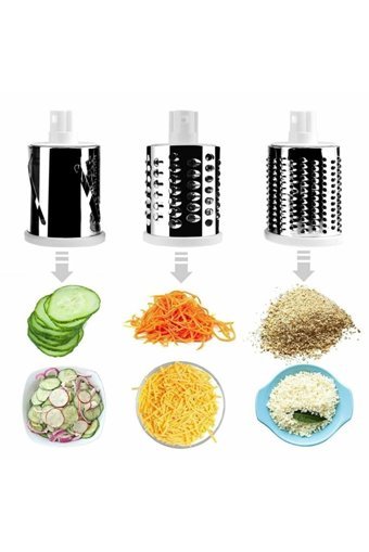Pazarika Vegetable Slicer Kollu Çelik 4 Parça Rende Seti