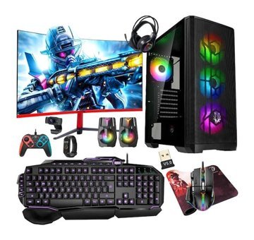 Turbox ETHEREAL Harici GeForce GTX 750 Ti Intel Core i5 8400 16 GB Ram 1 TB SSD Tower FreeDos 27 inç Monitörlü Masaüstü Bilgisayar