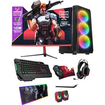 Ramtech EXTREME X40 Harici GeForce RTX 3060 Ti Intel Core i7 5820 32 GB Ram 960 GB SSD Tower FreeDos 23.6 inç Monitörlü Masaüstü Bilgisayar