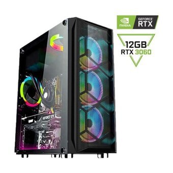 Pcbox Harici GeForce RTX 3060 AMD Ryzen 5 5500 16 GB Ram DDR4 500 GB SSD Tower FreeDos Masaüstü Bilgisayar