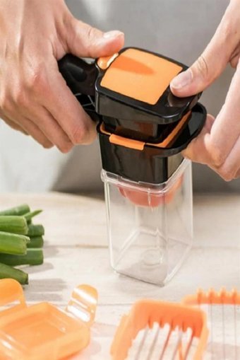 Aselux Hazneli Plastik 6 Parça Sebze Meyve Rende Seti