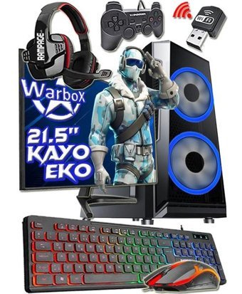 Warbox KAYO EKO Harici Radeon R7 240 Intel Core i5 6500 8 GB Ram 250 GB HDD + 256 GB SSD Tower FreeDos 21.5 inç Monitörlü Masaüstü Bilgisayar