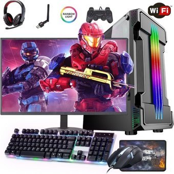 Rogame RKT980245 Harici GeForce GT 730 Intel Core i3 4130 16 GB Ram 240 GB + 1 TB SSD Tower FreeDos 24 inç Monitörlü Masaüstü Bilgisayar