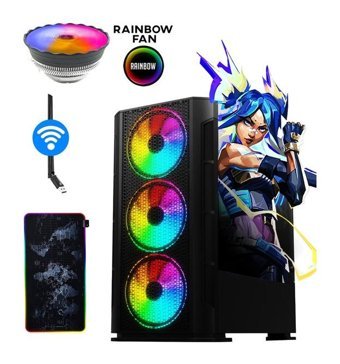Ramtech DELİCİOUS X10 Harici Radeon RX 580 Intel Core i5 12400F 32 GB Ram 1 TB SSD Tower FreeDos Masaüstü Bilgisayar