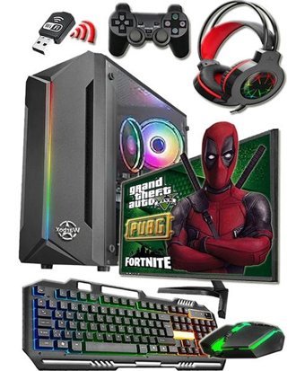 Warbox DEAD Pro Harici Radeon R7 240 Intel Core i5 750 8 GB Ram 250 GB HDD + 250 GB SSD Tower FreeDos 19.5 inç Monitörlü Masaüstü Bilgisayar
