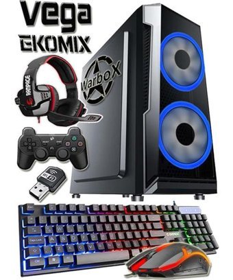 Warbox VEGA EKOMİX Harici Radeon R7 240 Intel Core i3 4160 8 GB Ram 240 GB SSD Tower FreeDos Masaüstü Bilgisayar