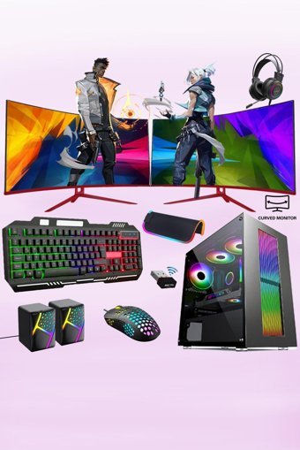 Xaser XSR299 Harici GeForce GT 730 Intel Core i5 3470 16 GB Ram 512 GB SSD Tower FreeDos 24 inç Monitörlü Masaüstü Bilgisayar
