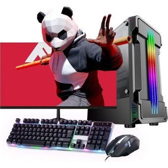Rogame RKT980231 Harici GeForce GTX 1050 Ti Intel Core i3 2100 8 GB Ram 120 GB + 1 TB SSD Tower FreeDos 24 inç Monitörlü Masaüstü Bilgisayar