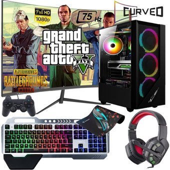 Turbox TX7 Harici Radeon RX 550 Intel Core i5 12400F 16 GB Ram DDR4 512 GB SSD Tower FreeDos 24 inç Monitörlü Masaüstü Bilgisayar
