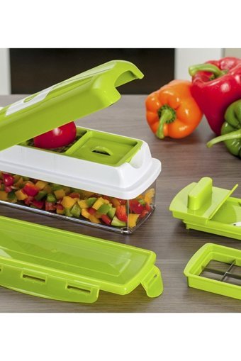 Colizon Nicer Dicer Plus Hazneli Çelik 8 Parça Rende Seti