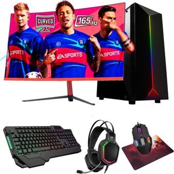 Ramtech CURRENT V140 Harici Radeon RX 550 Intel Core i5 12400F 32 GB Ram 960 GB SSD Tower FreeDos 23.6 inç Monitörlü Masaüstü Bilgisayar