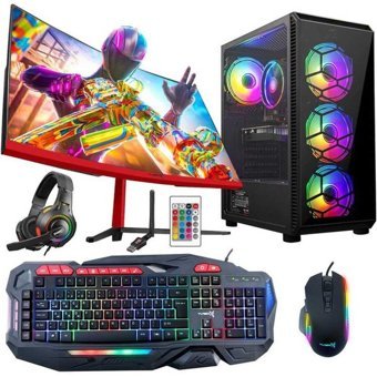 Turbox TX5261 Harici GeForce RTX 3060 Ti Intel Core i5 3470 16 GB Ram 256 GB SSD Tower FreeDos 23.6 inç Monitörlü Masaüstü Bilgisayar