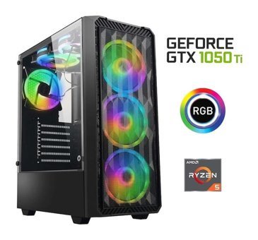 Xaser XSR554 Harici GeForce GTX 1050 Ti AMD Ryzen 5 5600 16 GB Ram 512 GB SSD Tower FreeDos Masaüstü Bilgisayar