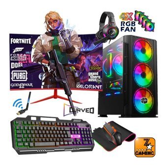 Zeiron IRONHİDE X70 Harici GeForce RTX 3060 Ti AMD Ryzen 5 5500 16 GB Ram 1 TB SSD Tower FreeDos 23.8 inç Monitörlü Masaüstü Bilgisayar