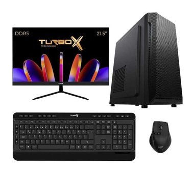 Turbox TX4875 Harici GeForce RTX 3060 Ti Intel Core i5 12400 32 GB Ram 1 TB SSD Tower FreeDos 21.5 inç Monitörlü Masaüstü Bilgisayar