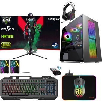 Xaser XSR351 Harici GeForce GT 730 Intel Core i7 3770 16 GB Ram 512 GB SSD Tower FreeDos 24 inç Monitörlü Masaüstü Bilgisayar