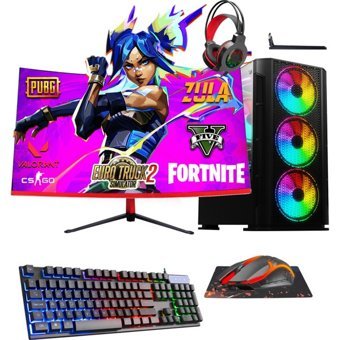 Ramtech BF360 Harici Radeon RX 550 AMD Ryzen 5 3600 4 GB Ram 480 GB SSD Tower FreeDos 23.6 inç Monitörlü Masaüstü Bilgisayar